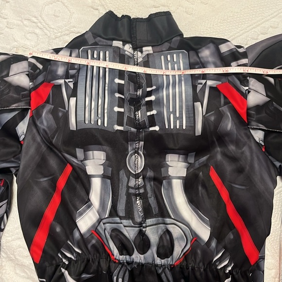 Transformers Autobot Hot Rod Muscle Costume Jumpsuit Kids Halloween Red Black - Picture 5 of 7